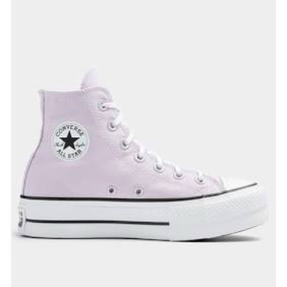 Converse Purple Platform Sneakers High-Top Style